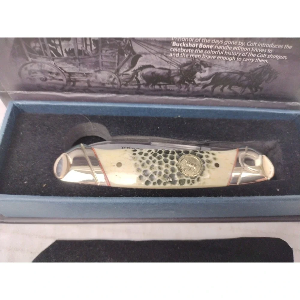Colt Keeping The Peace CT482 2 Blade Shotgun Rifle Buckshot Bone Trapper Knife